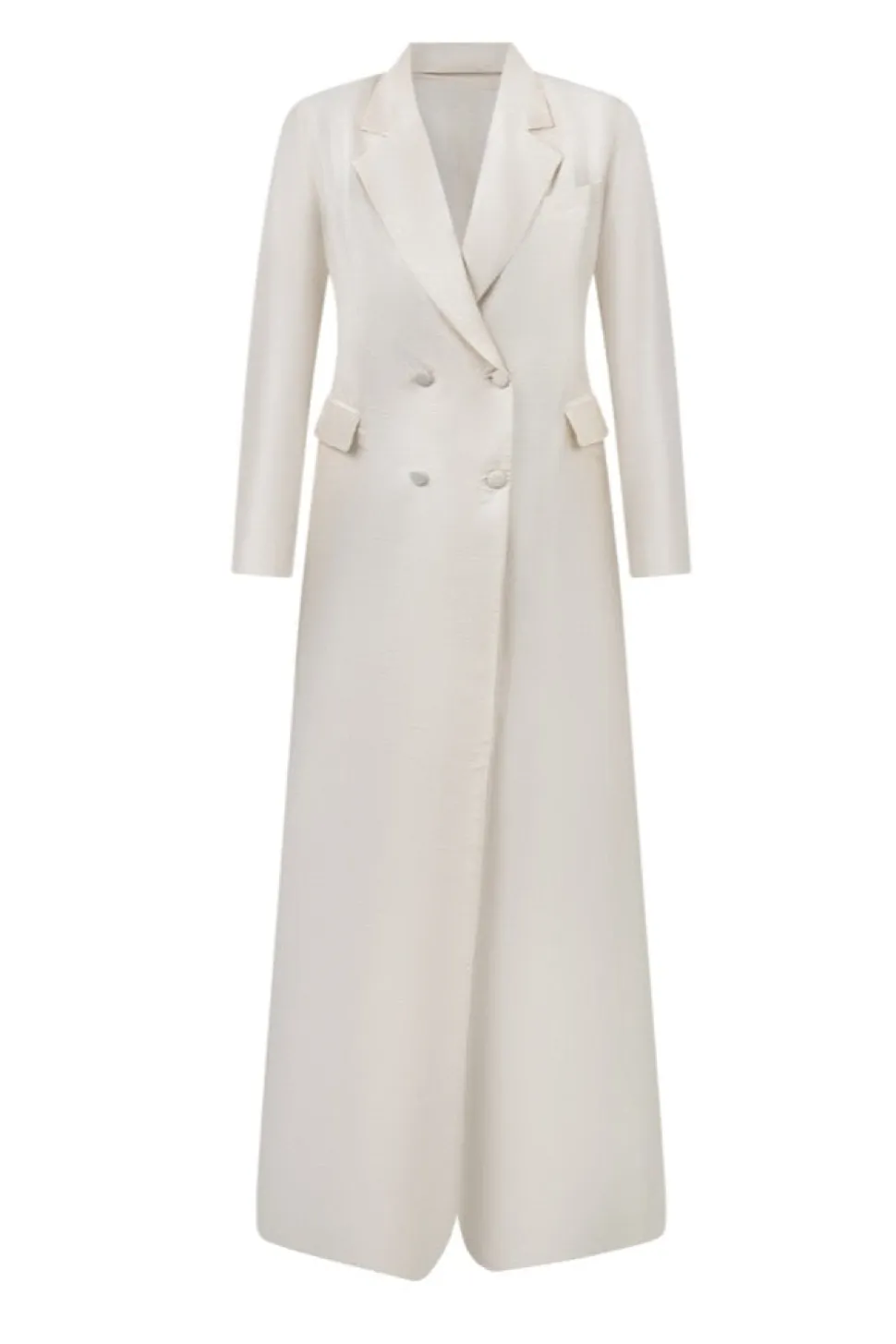 Cass Silk Bridal Tuxedo Gown