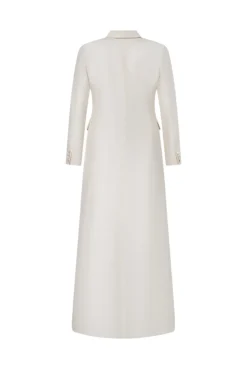 Cass Silk Bridal Tuxedo Gown