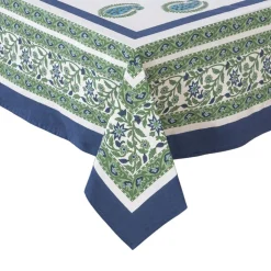 Cassis Tablecloth in Blue & Green