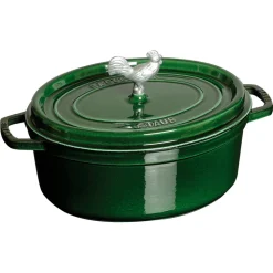 Cast Iron 5.75-qt Coq au Vin Cocotte in Basil