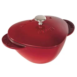Cast Iron 1.75-qt Heart Cocotte in Cherry