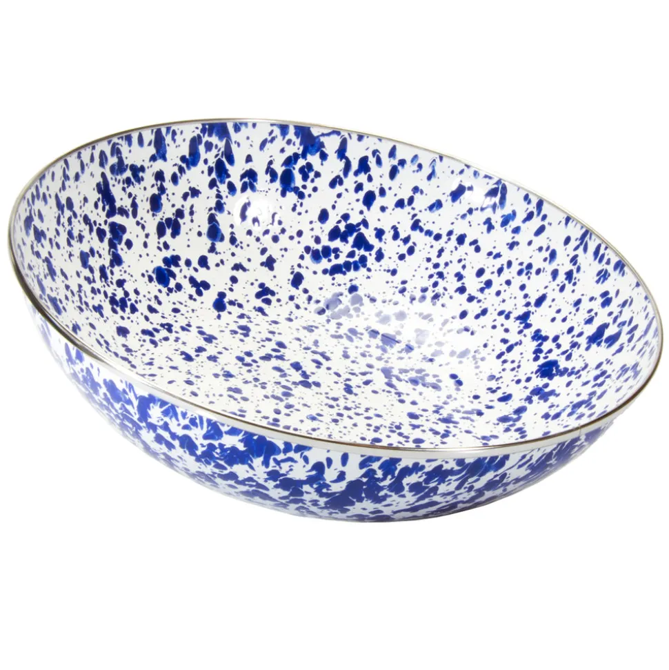 Catering Bowl in Cobalt Swirl