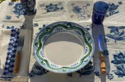 Caterpillar Blue Dinner Plate