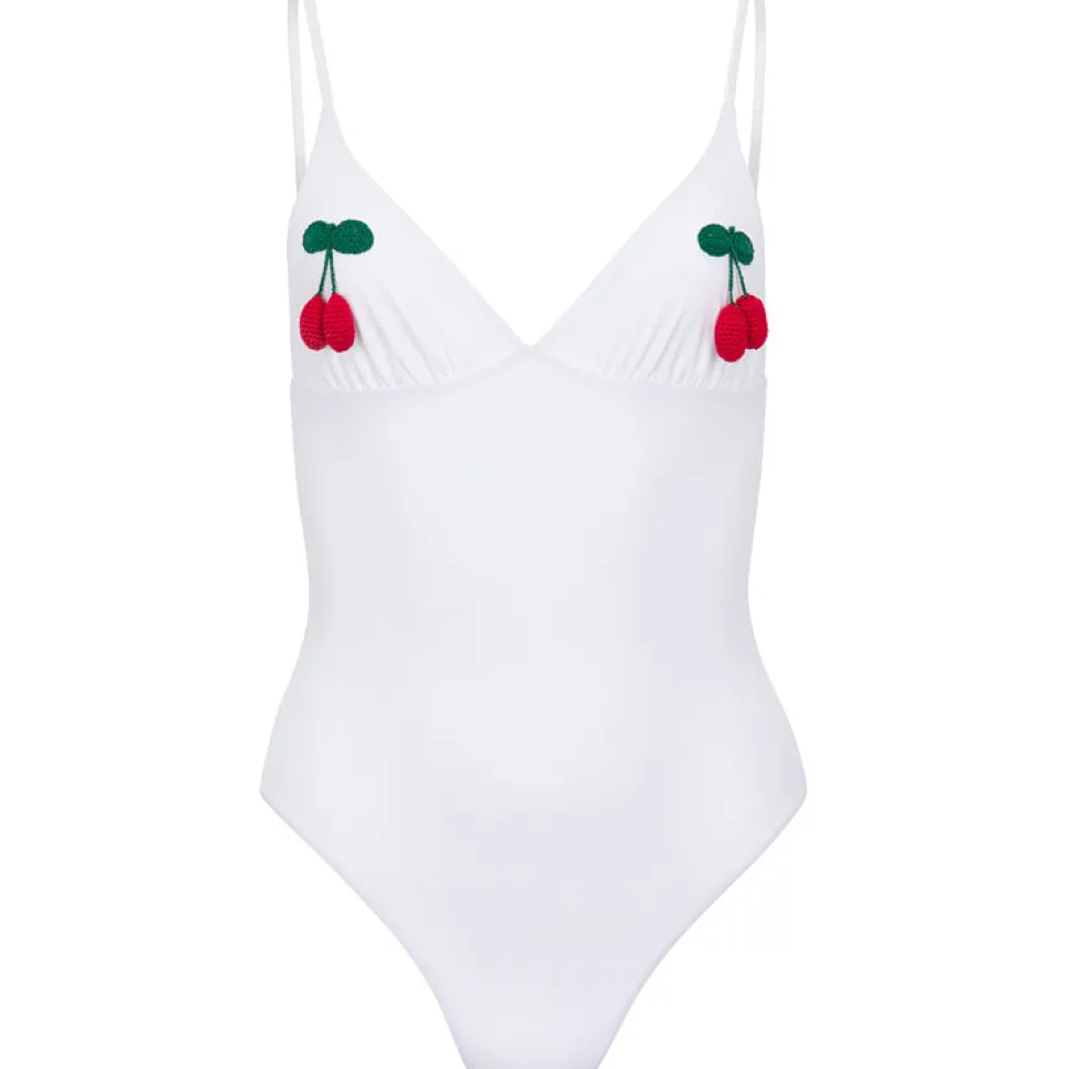 Catherine in White with Cherries