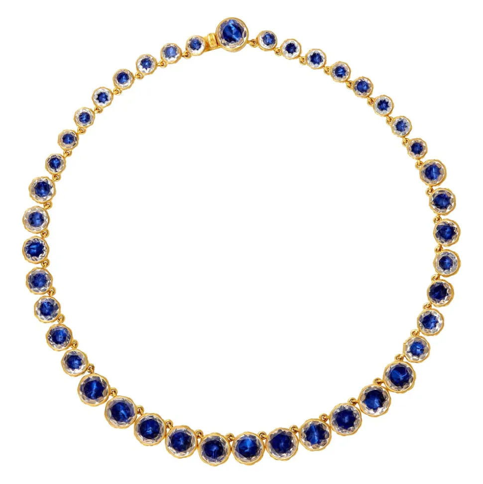 Catherine Round Rivière in Indigo