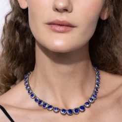 Catherine Round Rivière in Indigo
