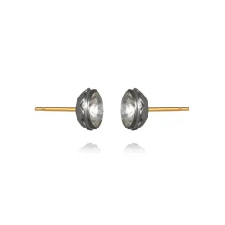 Catherine Round Stud Earrings in White