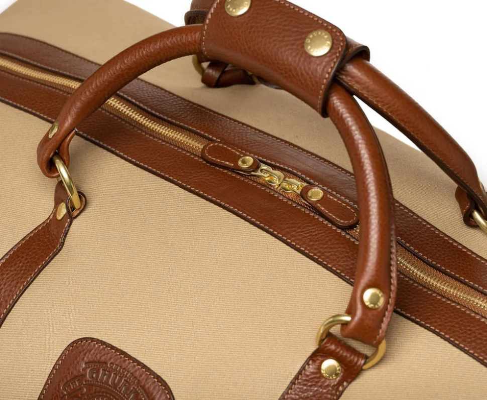 Cavalier III No. 98 Duffel Bag in Twill and Vintage Leather