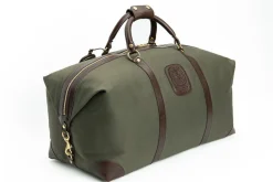 Cavalier III No. 98 Duffel Bag in Twill and Vintage Leather