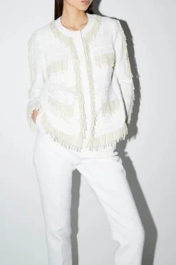 Cecile Jacket White Tweed