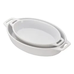 Ceramic Oval Baking Dish Set, Set of 2