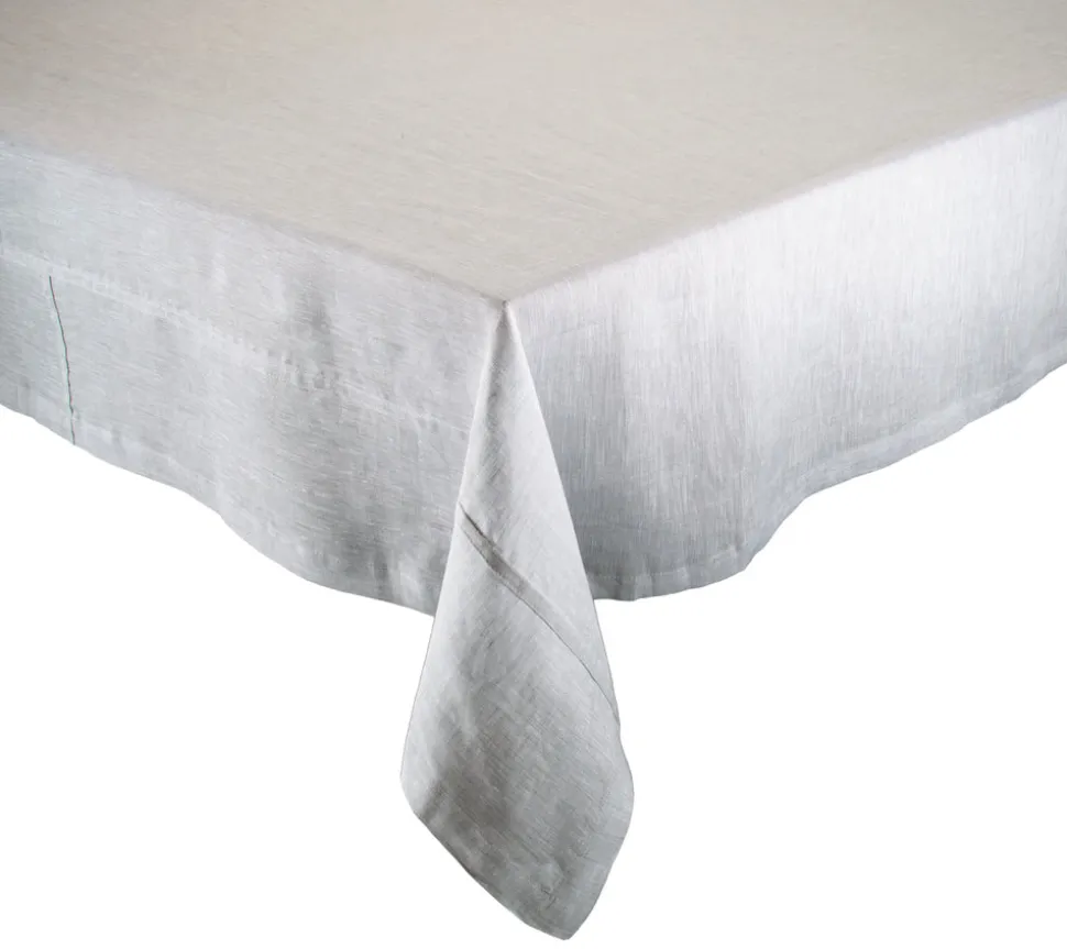 Chambray Tablecloth in Gray