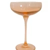Champagne Coupe Stemware, Set of 6 Blush Pink