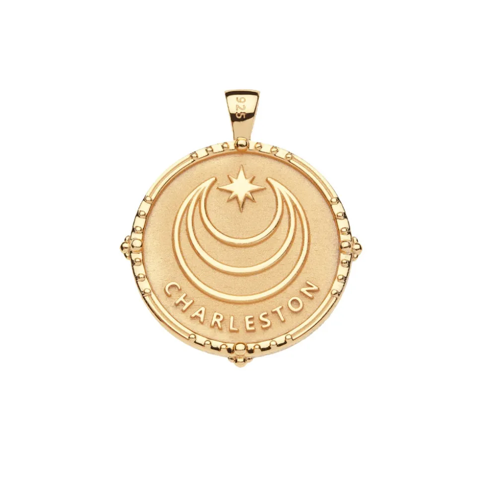 Charleston JW Original Pendant Coin Necklace
