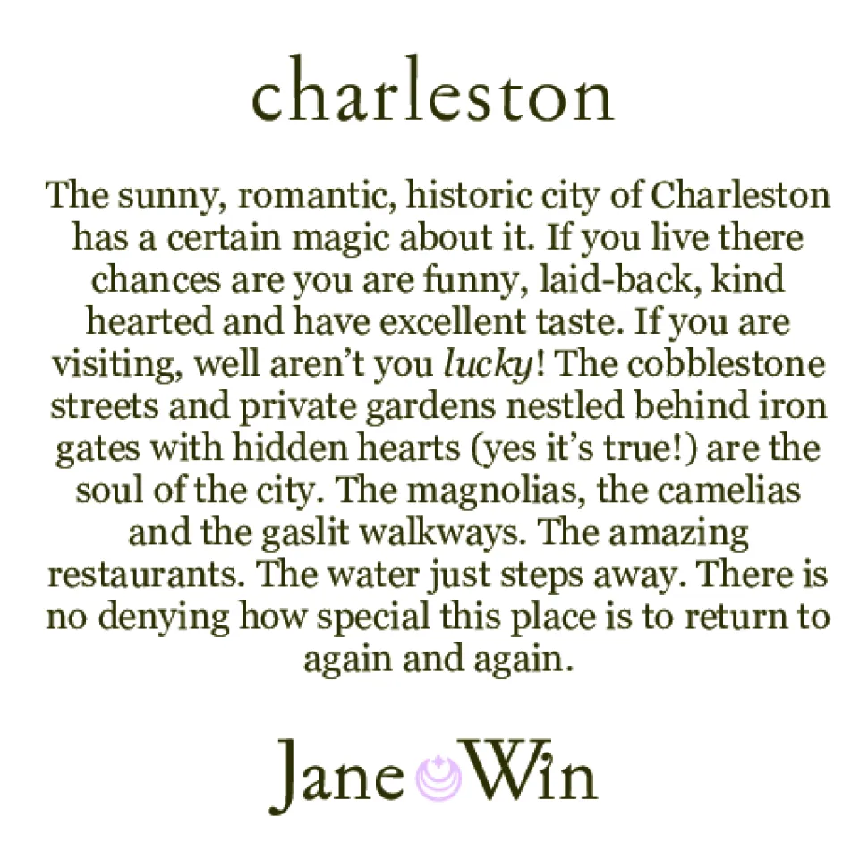 Charleston JW Original Pendant Coin Necklace