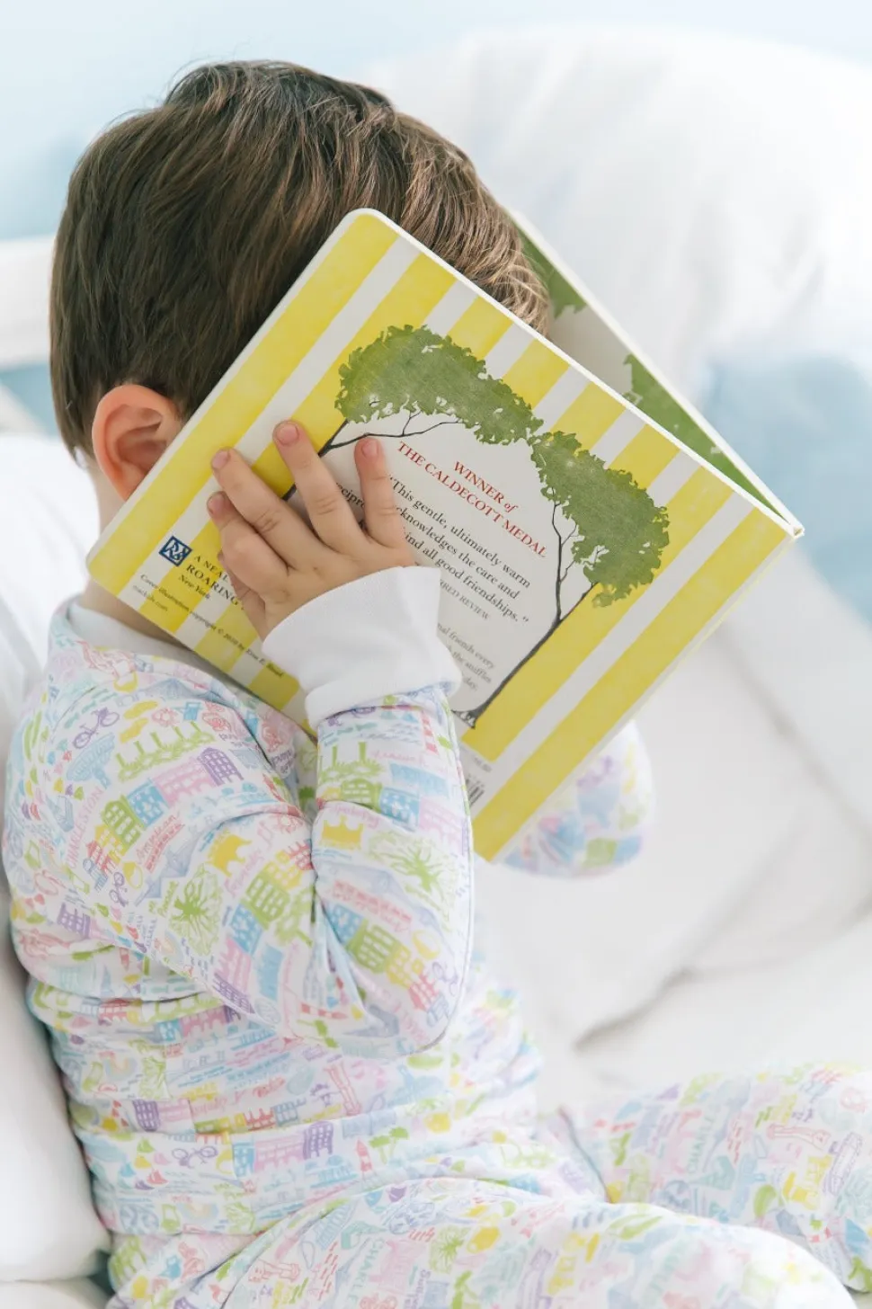 Charleston Two Piece Kids Pajamas in Rainbow Row Multi