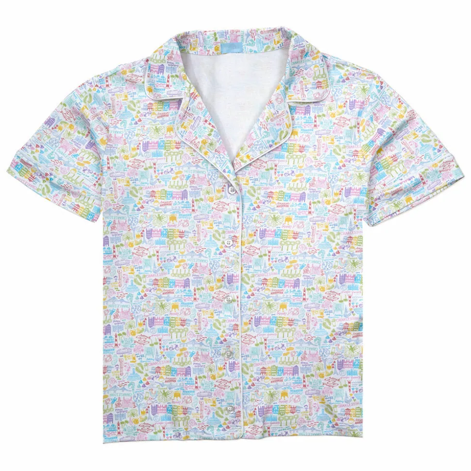 Charleston Women's Button Front Short Pajama Set