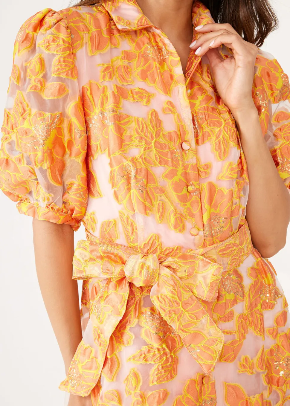 Charlotte Gown Orange Blossom Organza