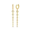 Charmed Micro Gabby Hoops Tiered Diamond Nesting Gem Drops, Seven