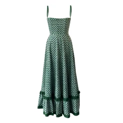 Checkmate Dress in Green