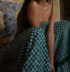 Checkmate Dress in Green