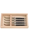 Cheese Knives in Box in Black, Set of 4