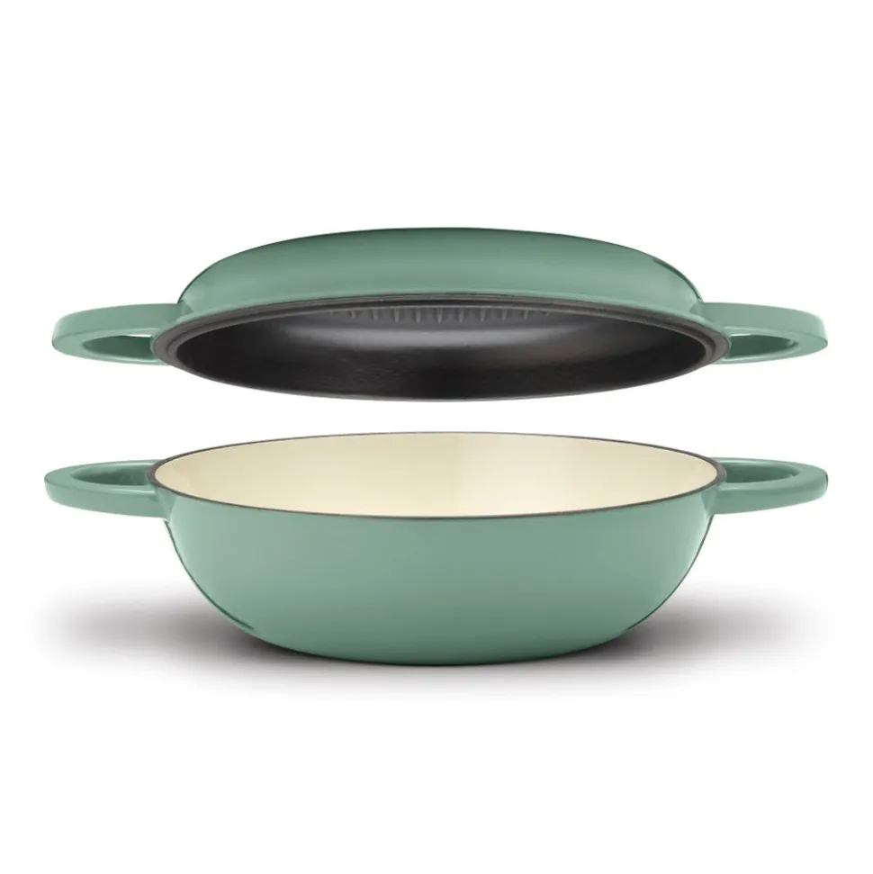Chef’s Classic® Enameled 2-in-1 Cast Iron Multipurpose Set in Sage