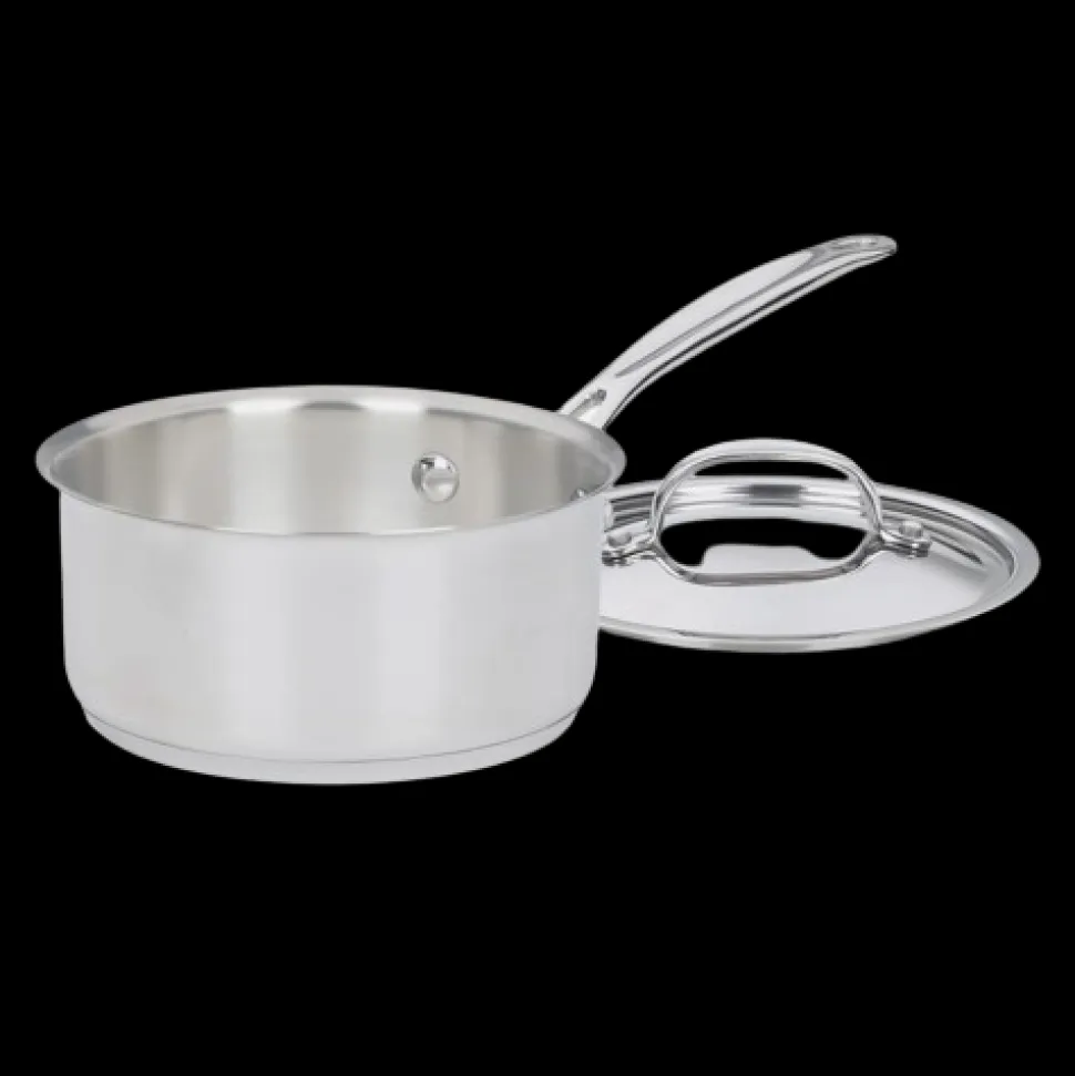 Chef's Classic® Stainless 1.5 Quart Saucepan with Cover in Stainless Steel