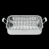 Chef's Classic® Stainless 16" Roasting Pan with Rack in Stainless Steel