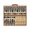 Chess Set No. 243 in Chestnut Leather