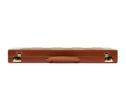 Chess Set No. 243 in Chestnut Leather