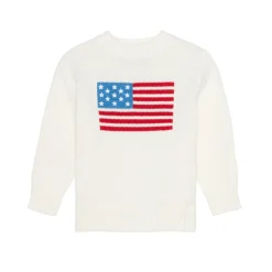 Children's American Flag Crewneck Sweater