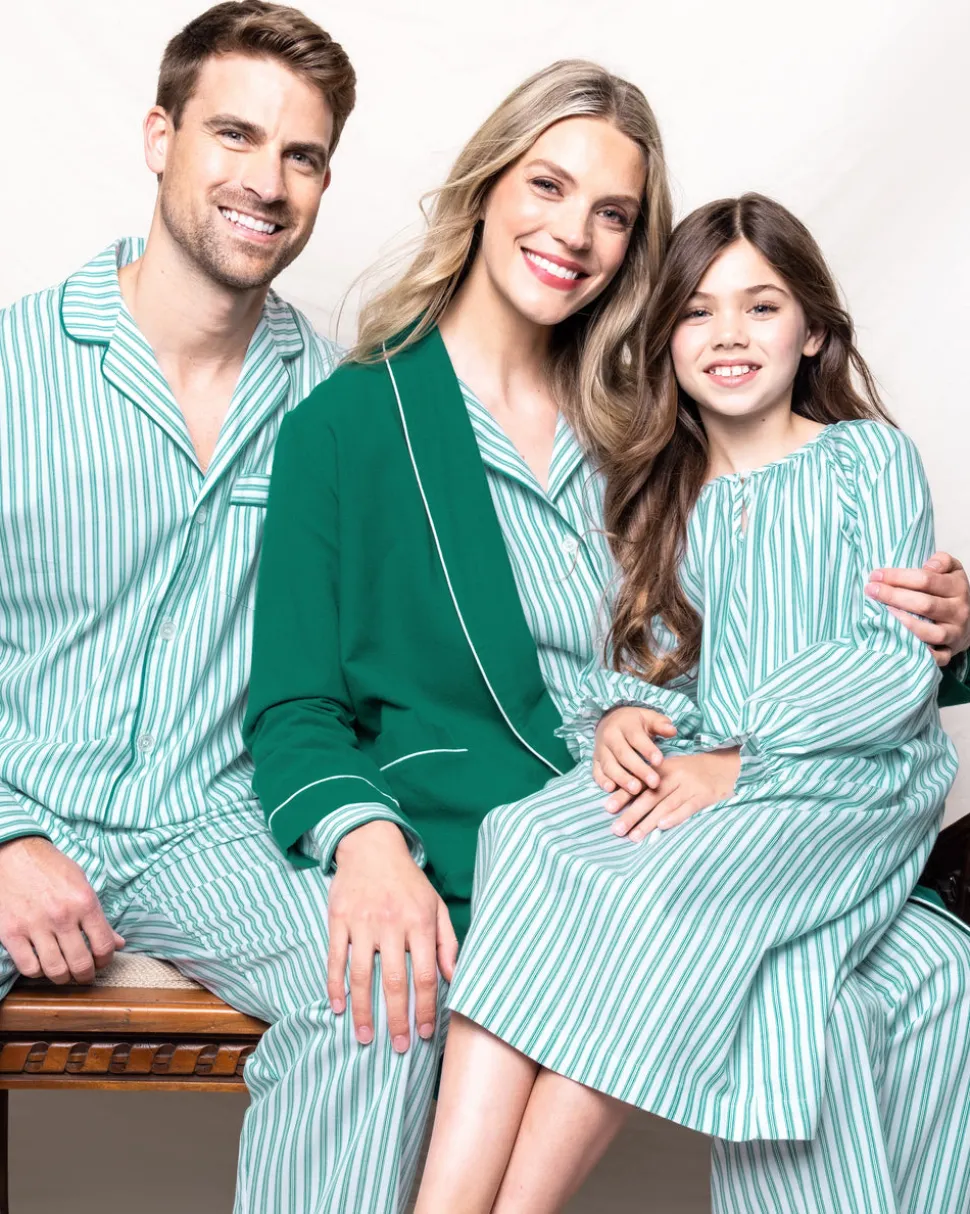 Children’s Emerald Ticking Delphine Nightgown