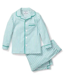 Children’s Emerald Ticking Pajama Set