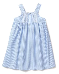 Children’s French Blue Seersucker Charlotte Nightgown