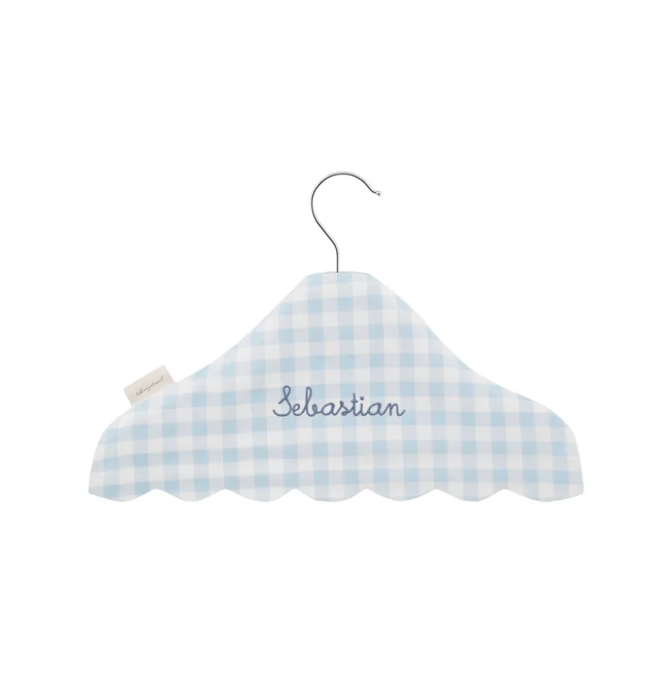 Children's Hanger in Blue Gingham