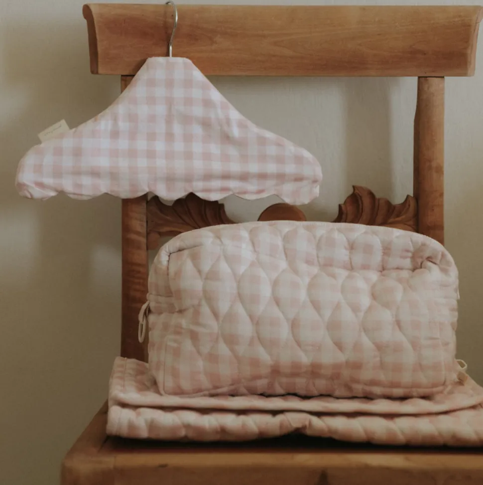 Children's Hanger in Pink Gingham
