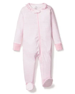 Children’s Pima Snug Fit Pink Stripes Romper