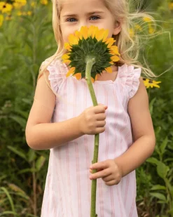 Children’s Pink and White Stripe Amelie Nightgown