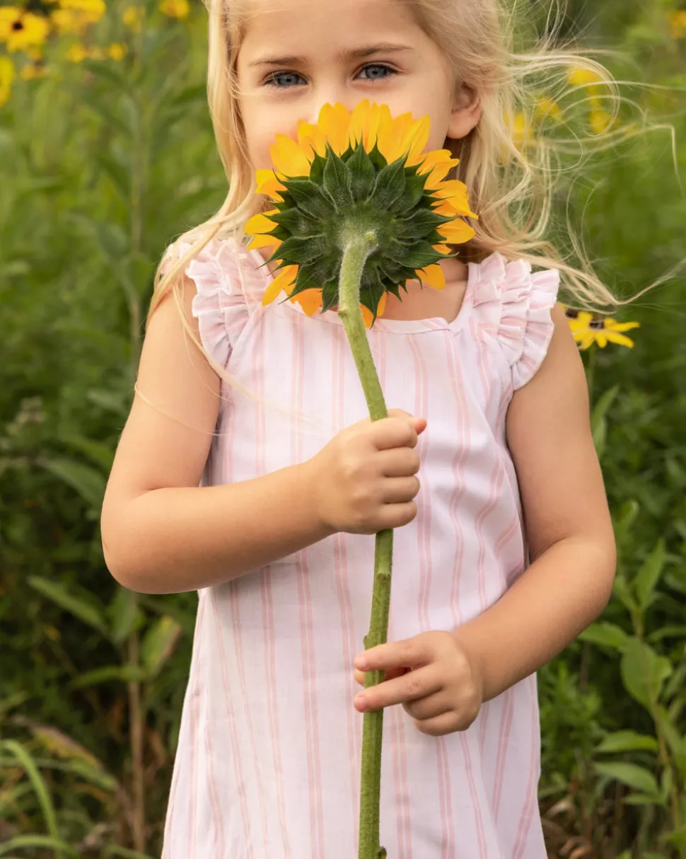 Children’s Pink and White Stripe Amelie Nightgown