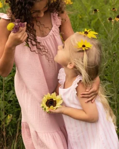 Children’s Pink and White Stripe Amelie Nightgown