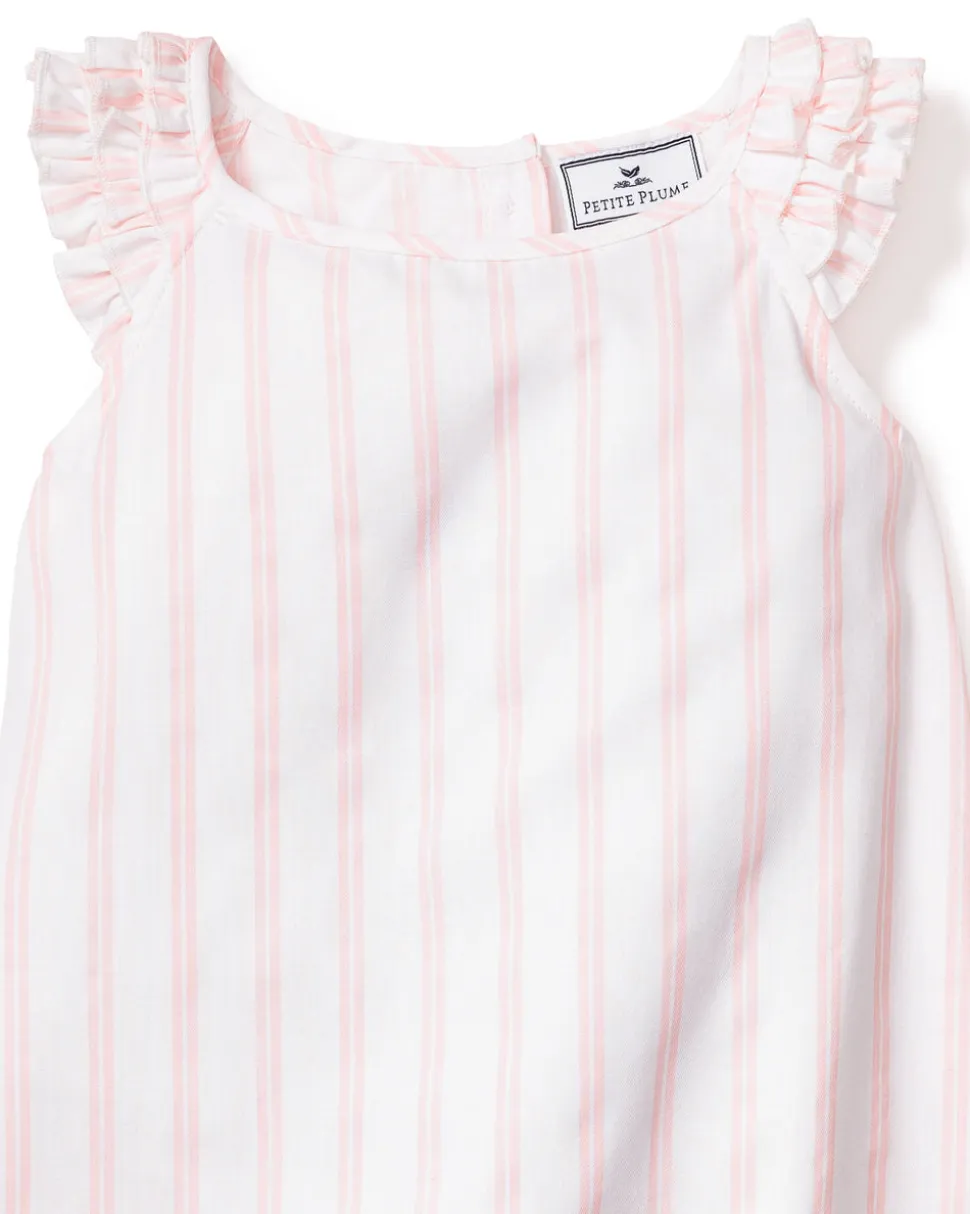 Children’s Pink and White Stripe Amelie Nightgown