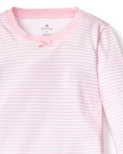 Children’s Pink Stripes Pima Snug Fit Pajama Set