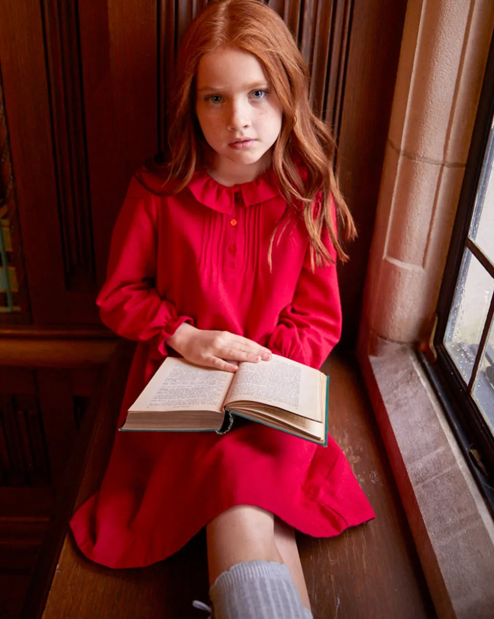 Children’s Red Flannel Victoria Nightgown