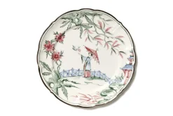 Chinoiserie Dessert Plates, Set of 12