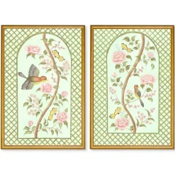 Chinoiserie Panel Print Pair | Le Jardin De Elizabeth