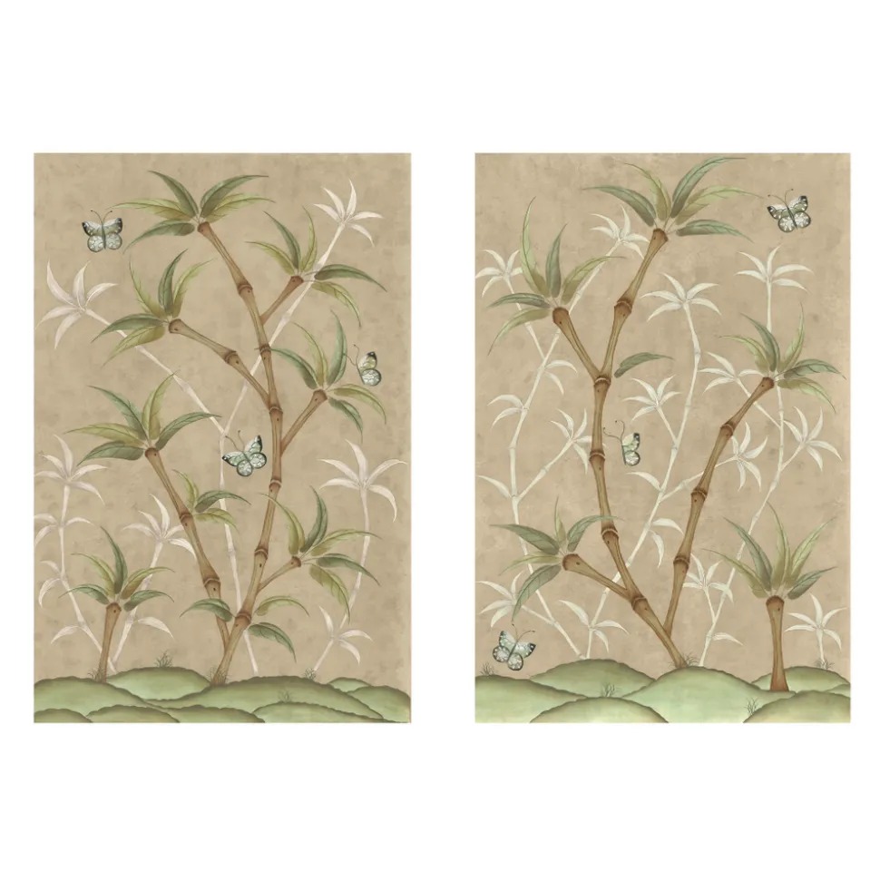 Chinoiserie Panel Print Pair | Bamboo En Fleur