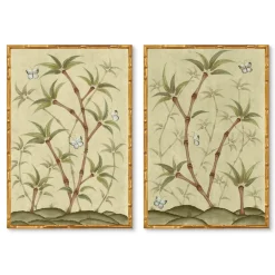 Chinoiserie Panel Print Pair | Bamboo En Fleur
