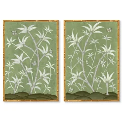 Chinoiserie Panel Print Pair | Bamboo En Fleur