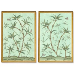 Chinoiserie Panel Print Pair | Bamboo En Fleur